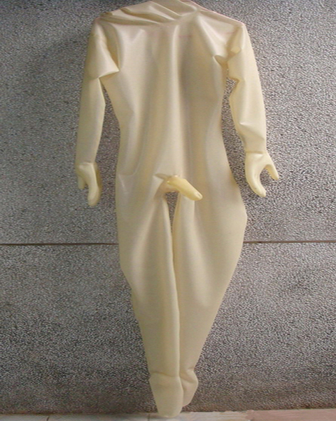 latex catsuit 纯天然带套套乳胶衣 连体衣 紧身衣透明乳胶衣免邮