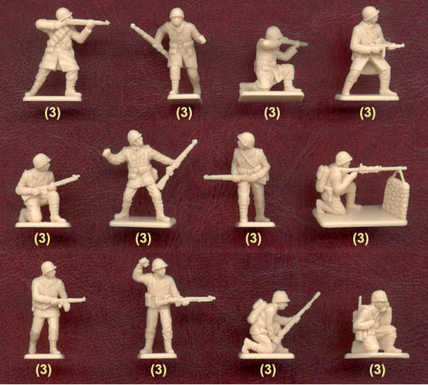 意大利italeri二戰兵人模型 1:72 美軍冬裝步兵6133雪地裝