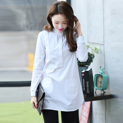 正品est阿玛施夏装女士短袖衬衫2015新款韩版宽松休闲棉麻t恤立领