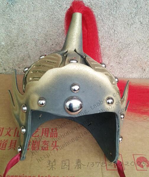 将军服帽盔大帅帽子影视盔头话剧道具头盔古代复古将领出征帽盔甲