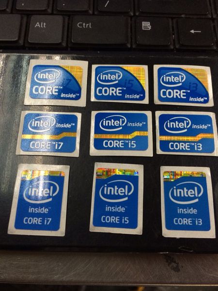 i系列标签 i3 i5 i7 一代 二代 三代 四代 英特尔i系列标贴 贴纸