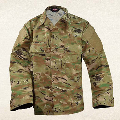 昆明tru-spec功能形多地形虎斑迷彩服bdu战斗服 休闲作训战术