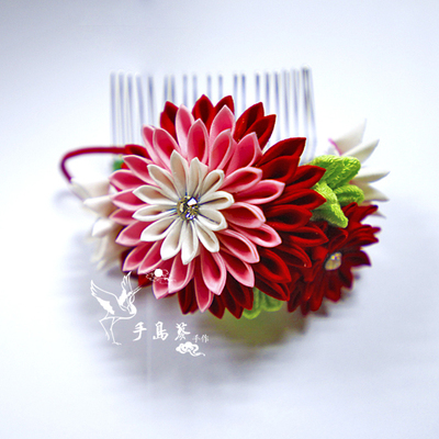 日本和服浴衣发饰/和风发簪/花簪/新娘/艺妓/花嫁 插梳 剑菊