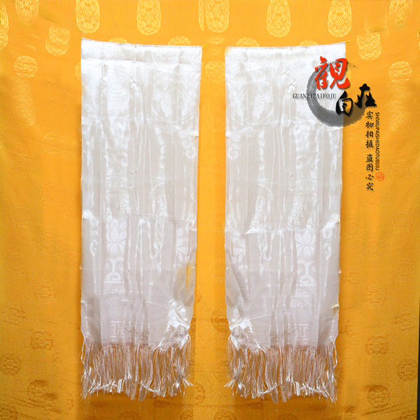 佛具【厂家直销/质优价廉】吉祥/圣洁哈达1.7m*0.25m(白色)/条