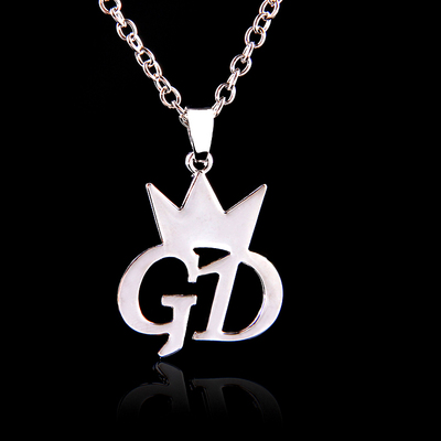 权志龙g-dragon同款gd 皇冠项链男女18k金 玫瑰金 高品质
