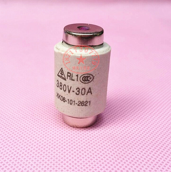 正品上海金山螺旋式熔断器熔断体 rl1-60 陶瓷保险丝 20a30a60a