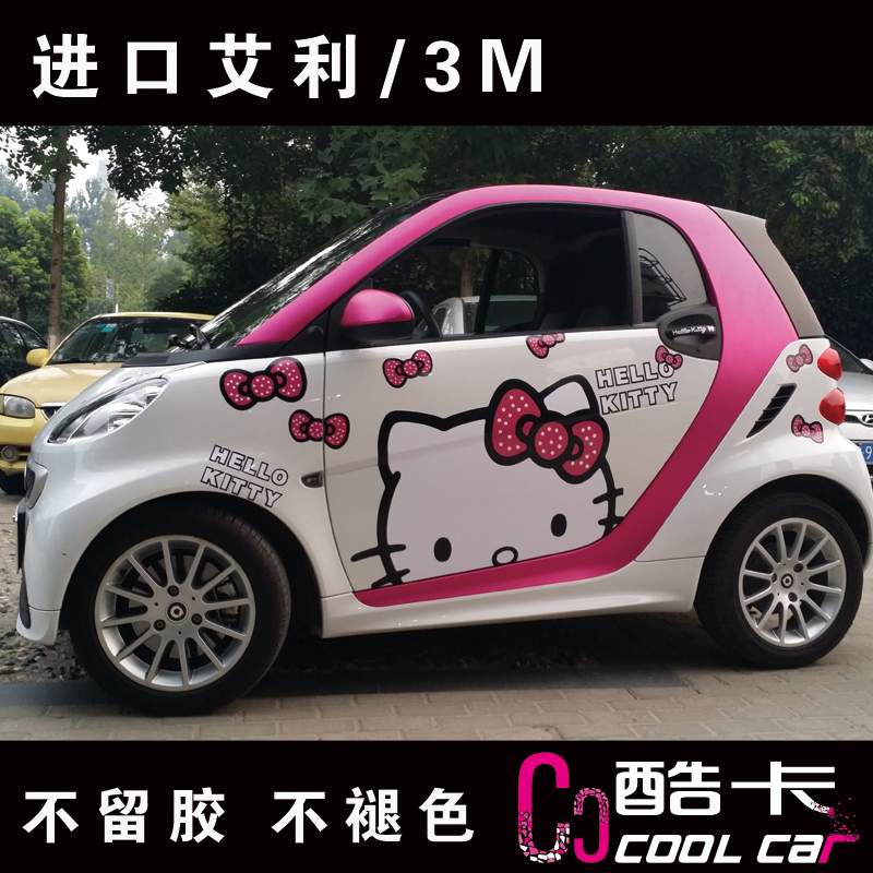 NEW Hello Kitty Bow Dots Smart Car Decals Stickers 2 Colors eBay
