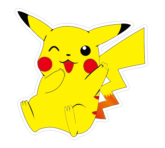 防晒防水pvc 皮卡丘 大号行李箱贴冰箱吉他墙贴笔记本贴纸a853