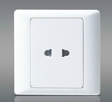 正泰 电动车充电插座 二极两插座 二插 墙面插座 2孔双孔86型面板