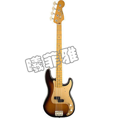 美国代购 贝斯 芬达精度50年代贝斯2-tone阳光枫木指板 电贝斯