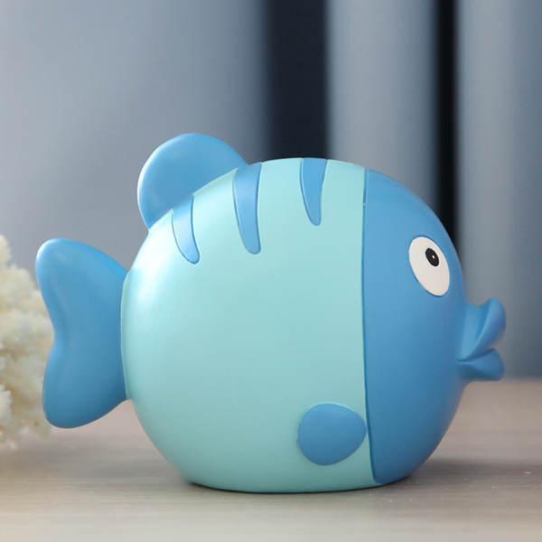 亲亲鱼存钱罐储蓄罐储钱罐卡通可爱儿童创意礼品摆件结婚生日礼物