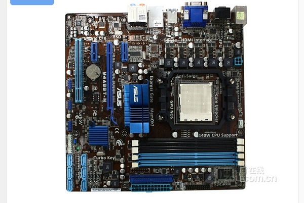 全固态开核880g主板 华硕m4a88t-m ddr3/am3 集显hd4250 超频首选