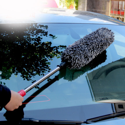 汽车除尘洗车清洁蜡扫刷车扫把车用超细纤维可伸缩式洗车扫把蜡扫