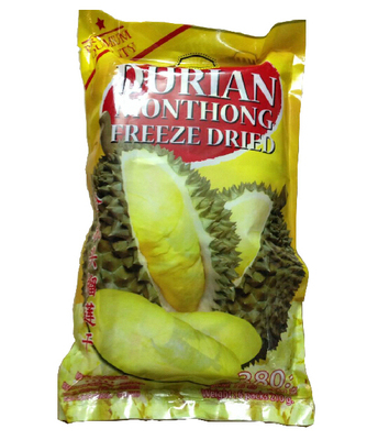 泰国代购thong thip金枕头大象牌榴莲干210g 榴莲果干休闲零食