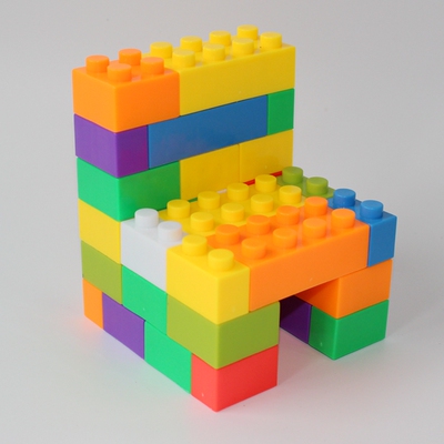 大块颗粒积木塑料拼插儿童拼装宝宝益智玩具幼儿园桌面3岁以上