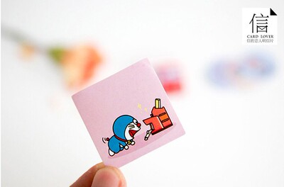 满包邮信的恋人卡通日式盒装贴纸套装 《梦想百宝袋》哆啦a梦40张