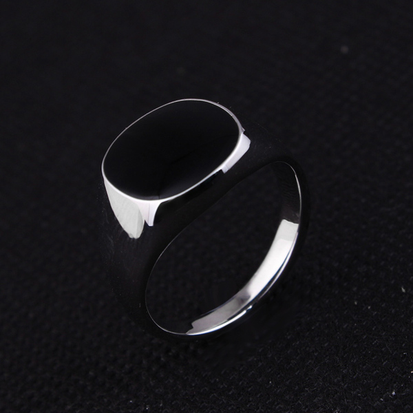 包邮嗨黑玛瑙超酷仿黑玛瑙男士戒指指环摇滚个性戒指男士霸气