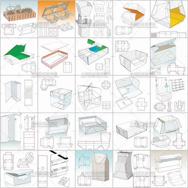 切割法包装设计图图片