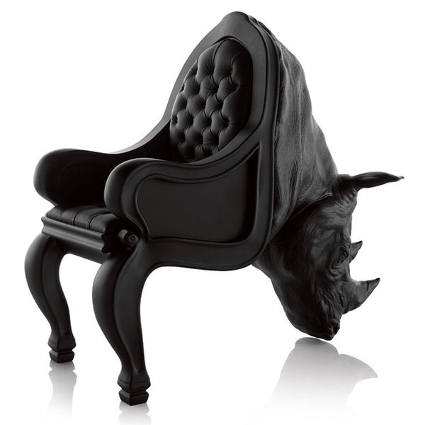 maximo riera rhino chair 西班牙犀牛椅 牛头椅 雕塑椅 总裁椅