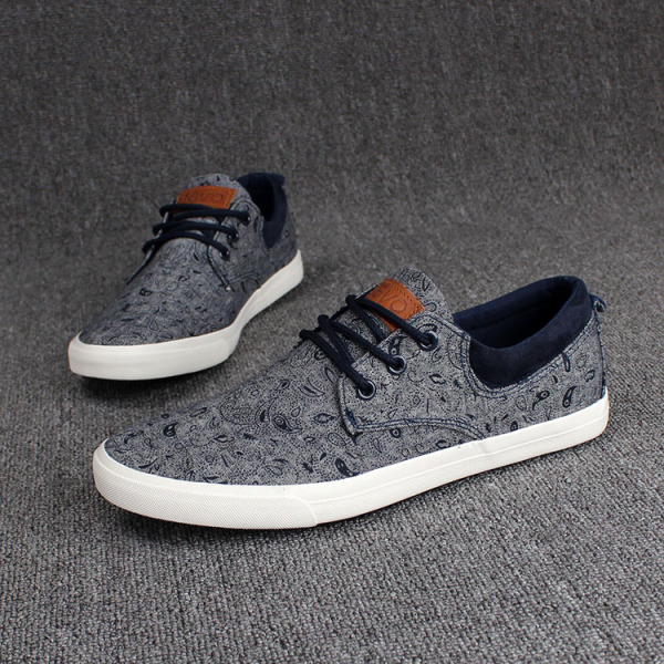 英伦韩版秋季猎友帆布鞋男款夏低帮男士休闲鞋潮系带花布男鞋