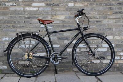 lklm开朗环球旅行者700c城市弯把旅行自行车镭诺725钢架长途单车