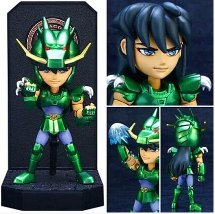 【孩仕宝】玩具模型 圣斗士星矢 es合金 天龙座紫龙 q版人偶可动