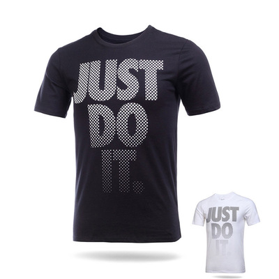 nike短袖just do it男士夏季运动t恤圆领休闲t恤 804996-010/100