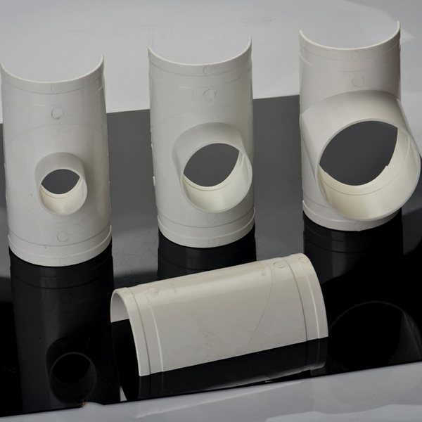 pvc1通 10排水管补漏片配件接头快速开口三变径三通110管三通接头