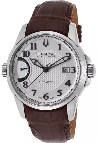 bulova宝路华 calibrator精确校准自动机械背透皮带男手表 63b160