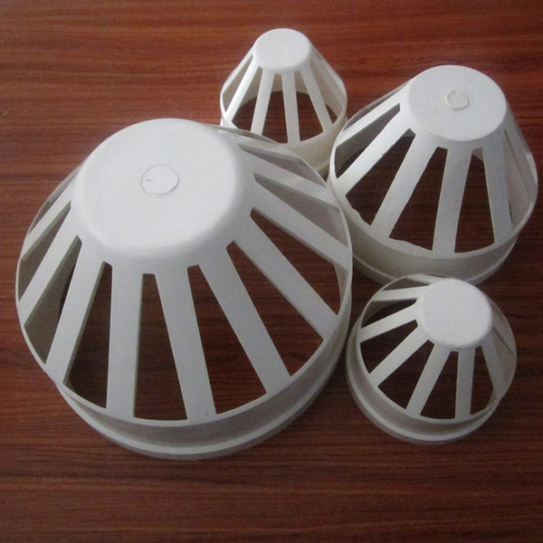 加厚pvc50 75 110 160透气头 排水管下水管圆锥形管件配件 透气帽