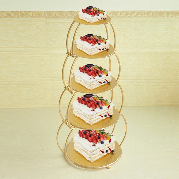 铁艺多层生日蛋糕架子六层婚庆婚礼甜品台欧式高层烘焙现代糕点架