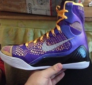 【专柜正品】科比9代高帮篮球鞋 kobe9 科9 zk8全明星 湖人紫金