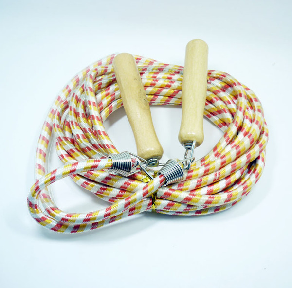 包邮集体活动5米7米木柄棉胶长跳绳成人学生户外减肥运动健身