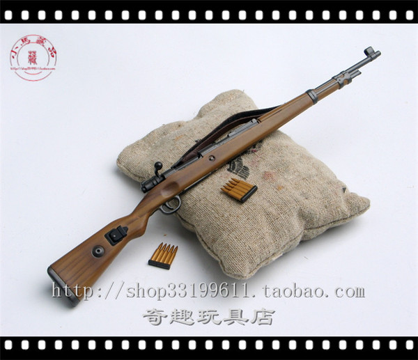 【奇趣特卖】威龙 1:6 兵人 二战德军 98k步枪 2个弹夹模型 现货