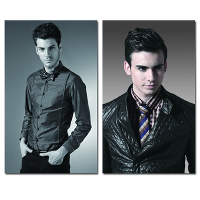 特惠秋冬男装 欧美潮流男模特 帅气外国男士装饰画挂画无框画海报