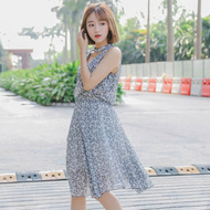 8757#2016夏季雪纺背心+半身短裙套装【实拍现货】