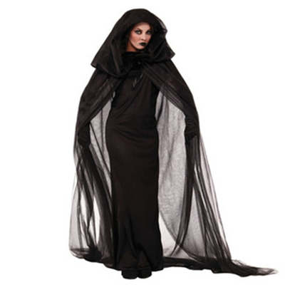 万圣节服装成人Cosplay女巫婆衣服女巫裙子黑