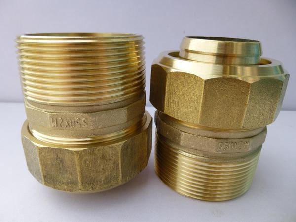 大口径 优质铝塑管专用铜管件外丝 外牙直接 接头 dn50*1.5寸2寸