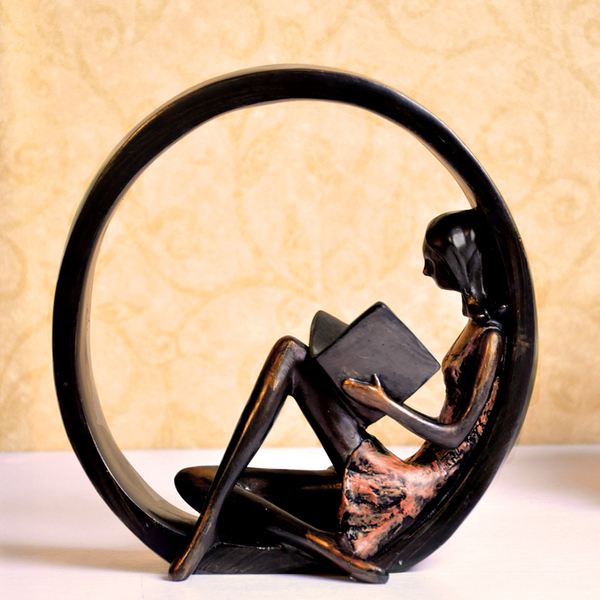 文艺范装饰品摆件 书香世家工艺品 女儿卧室摆设 古典优雅艺术品