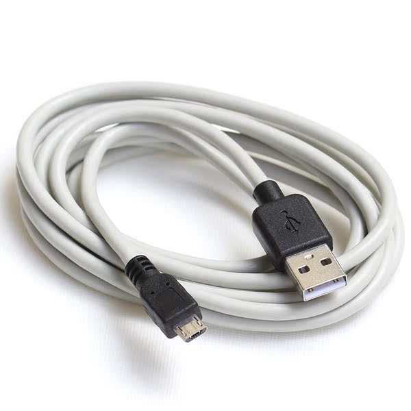 安卓micro usb手机数据充电线超长柔软支持2.1a电流 2米 3米