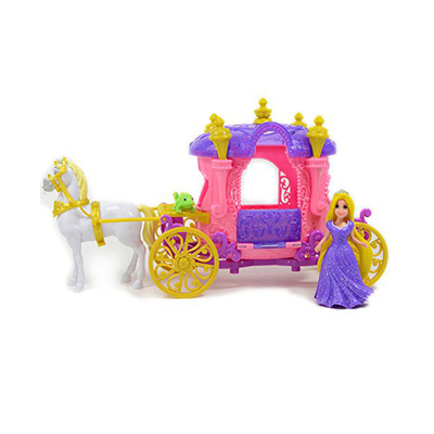 正品礼盒装迪士尼迷你公主南瓜车 bdk06 青蛙王子和公主皇家马车