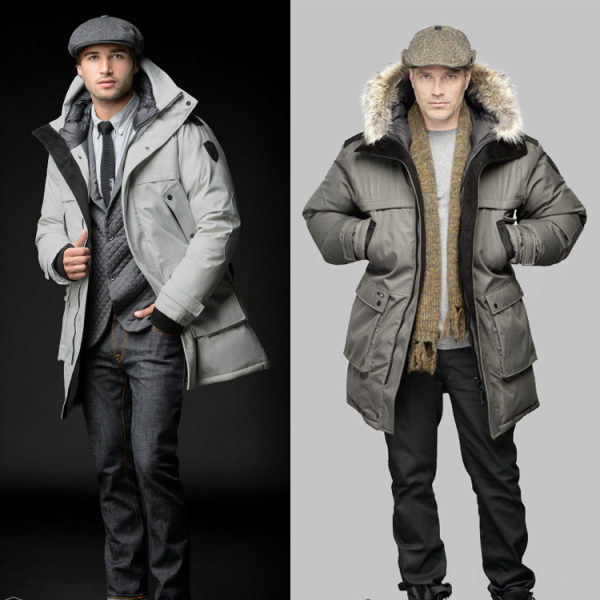 代购加拿大nobis yatesy男士加厚保暖羽绒服中长款男毛领外套休闲