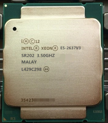 intel xeon e5-2637v3 cpu 正式版 3.5ghz 135w/四核处理器