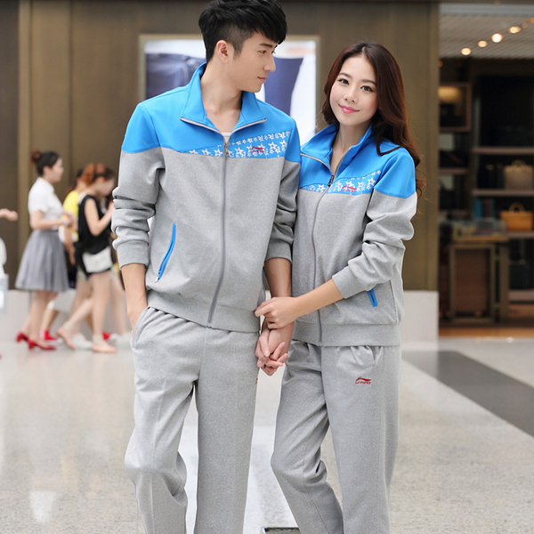 李宁官方旗舰店情侣男秋冬季青年休闲时尚纯棉套装女夏秋运动服运