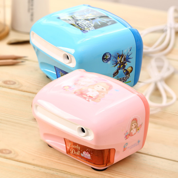 包邮得力0706电动削笔机全自动转笔刀削笔刀卷笔刀儿童节礼物新品