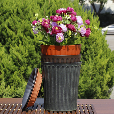 古典1加仑盆 塑料花盆兰花种植盆 底部带孔10个包邮 p102