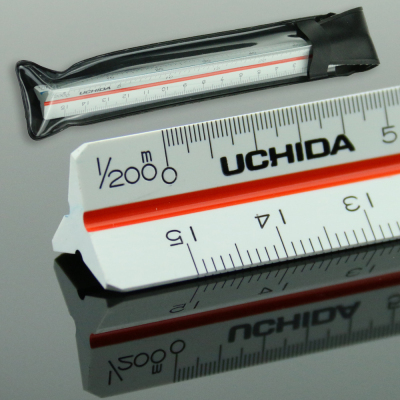 日本进口比例尺 uchida内田三棱比例尺 15cm 漫画 建筑 设计推荐