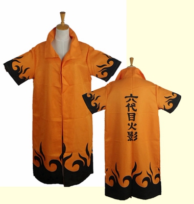 火影忍者cos动漫服装 鸣人披风 六代目火影披风 现货 可定制