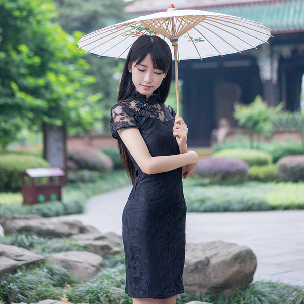 新款旗袍春日常旗袍短款连衣裙夏装2016女士旗袍礼服改良夏天旗袍