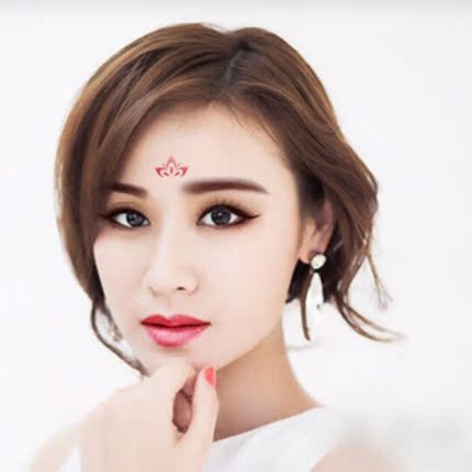 5张眉心贴额头武媚娘 古装花钿婚纱秀和新娘影楼 花千骨额头妖神